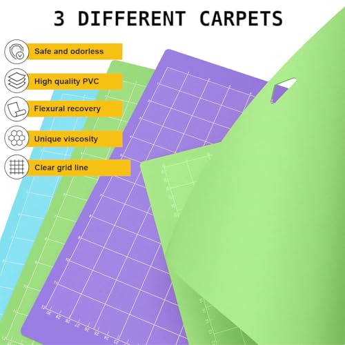 HASTHIP® 6 Pack Ecraft Cutting Mats for Cricut