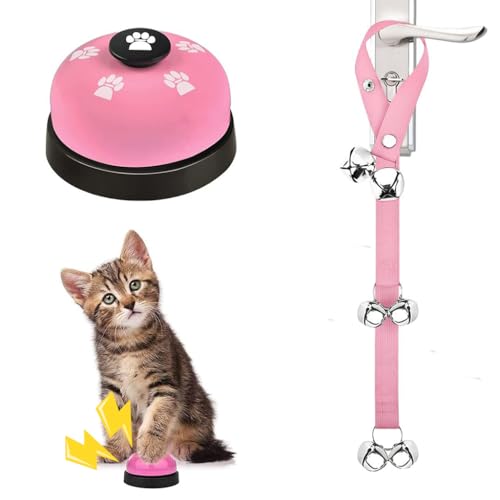 HASTHIP® Dog DoorBells, Dog Training Bells Dog Training Bell for Behavior Training & Communication, Door Hanging Bell for Puppies & Adult Dog, Use for Training Dog and Alerting Owners to Dogs Access