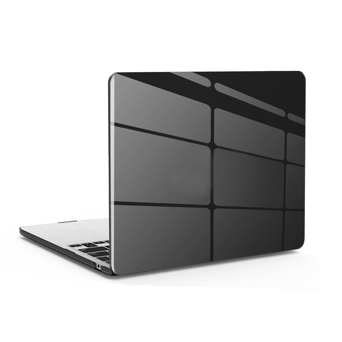 Laptop Case for MacBook Air M2 A2681 M3 A3113 13.6 inch Laptop Case Fashion Cover Waterproof Laptop Protector Hard Case and Back Cover Compatible with 2022 Release MacBook Air M2 M3 Black