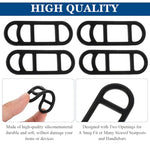 HASTHIP® 10Pcs Bicycle Silicone Bands Bicycle Handlebar Mounting Straps Elastic Bands Flexible Rubber Mounting Straps for Bike Light, Phone Speaker Holder