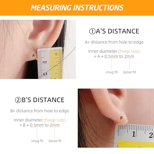 HASTHIP® 4 Pairs Hoops Earrings for Women Men Stylish Gold Stainless Steel Hoop Earrings 8mm/10mm/12mm/14mm Hoop Ear Rings Fashion Couple Jewellery Earrings set Birthday Gift for Men Women Girls