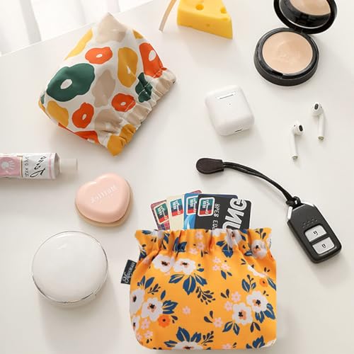 HASTHIP® 6 bolsitas pequeñas para mujer, mini neceser de maquillaje