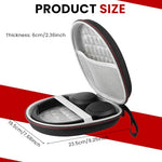 HASTHIP® Headphone Hard Shell Travel Case,Durable EVA Storage Bag with Zipper,Anti-Scratch Carrying Case with Mesh Pocket & Elastic Band Universal Headphones Protector Compatible Sony JBL Audio