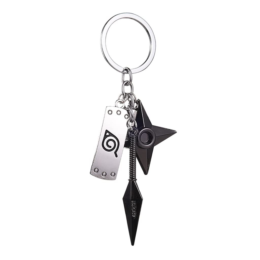 ZIBUYU® Polyvinyl Chloride (PVC) Anime Keychain Konoha Sign Pendent Keychain For Keys Collection - 1