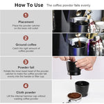HASTHIP® Coffee Powder Cup for Coffee Grinder Ground Coffee 2.5 Inches Universal Coffee Powder Catcher for 49-58 Diameter Espresso Coffee Grinder