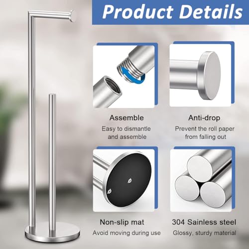 HASTHIP® Toilet Paper Roll Holder 2 In 1