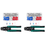 HASTHIP® 400PCS Electrical Crimping Connectors with Wire Crimper Tool 4 Sizes Insulated Wire Terminals Universal 22-10 AWG Connectors
