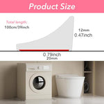 HASTHIP® 39 Inches Shower Threshold Water Dam Flexible Shower Water Guard Blocker Self-Adhesive Silicone Shower Water Dam Shower Splash Guard for Kitchen Countertop Sink, Cooktop, Bathroom Tub 3 PCS