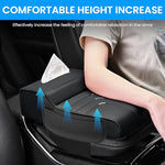 HASTHIP® Memory Foam Armrest for Car Center Console 3 in 1 Armrest Pad with Tissue Paper Box & Side Pocket Multifunctional Fashion PU Car Center Console Armrest Universal Car Armrest Cushion