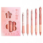 HASTHIP® Click Pens-5Pcs Stylish Gel Pens, Smooth