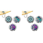 HASTHIP® 6PCS Aesthetic Mandala Metal Desk Bag Hanger Portable Folding Ring for Table Office Aluminum Alloy Removable Hooks Handbag Backpack