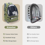 HASTHIP® Cat Backpack Carrier for Cats and Small Dogs, Breathable Cat Bubble Backpack, Airline Approved Pet Travel Carrier