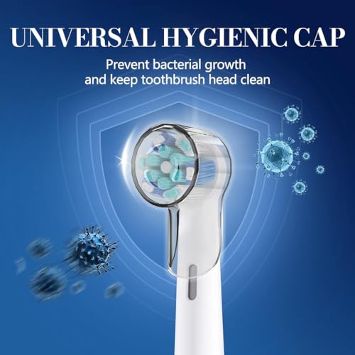 HASTHIP® 4 Pack Toothbrush Head Cover Case, Clear Dust-Proof Travel Toothbrush Protector Cap