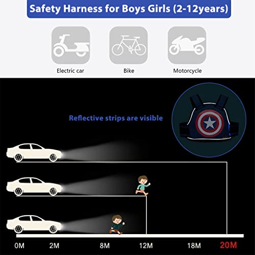 HASTHIP® Kids Safety Belt for Two Wheeler with Reflective Strips