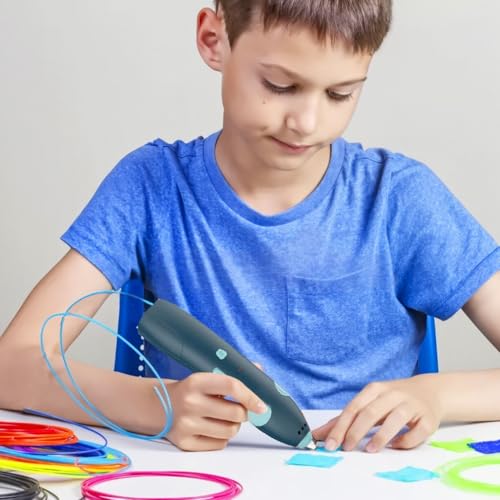 HASTHIP® 10 Rolls 3D Pen Filaments 32.8ft Per Roll,10 Colors 3D Pen Refill Low-Temperature PCL Filament for,Wire Filament Set 3 D Drawing Materials - PLA