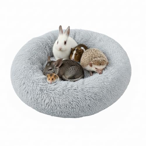 HASTHIP® Paw Inspired Furr-O Burrowing Pet Bed, Cozy Washable Small Animal Hideout Cave, Plush Hamster, Guinea Pig, Rabbit, Ferret, Chinchilla, Hedgehog House, Cage Accessories, Warm Sleeping Nest