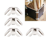 HASTHIP® 4Pcs Furniture Frame Joints, Removable Support Retainers, 90-Degree Nylon Furniture Connector Brackets, Quick-Release Brackets for Wooden Cabinet, Shelf, Box, Assembly Wooden Panels