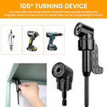 HASTHIP® 14-Piece Drill Bit Extension Kit With 90° & 105° Adapters, Angled Bits And Bendable Drill Bit Set, Flexible 11.6-Inch Extender, 10 High-Speed Steel Bits, For Tight Spaces & Versatile Repairs