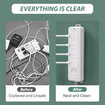 HASTHIP® 2-Pack Self Adhesive Remote Holder, Power Strip Wall Mount Organizer, No-Drill Plug Fixer for Desk, Wall, WiFi Router, Remote, Tissue Box