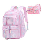 HASTHIP® Mochilas escolares para niñas de 7 a 12 años - Rosa