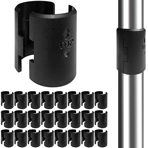 HASTHIP® 30Pcs Pipe Clips Pipe Fastening Holders Wire Shelving Shelf Lock Clips Snap On Pipe Clips