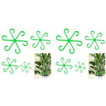 HASTHIP® 4 Pack Plant Climbers Stem Holders 6-Claw Plastic Supports Rings Clips for Climbing House Accessories 2PCS