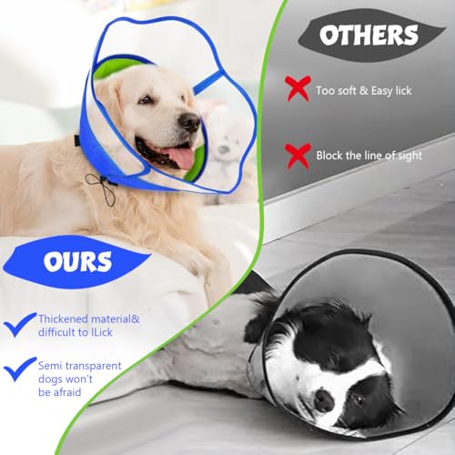 HASTHIP® Dog Cone Collar, Breathable Soft Dog Cones