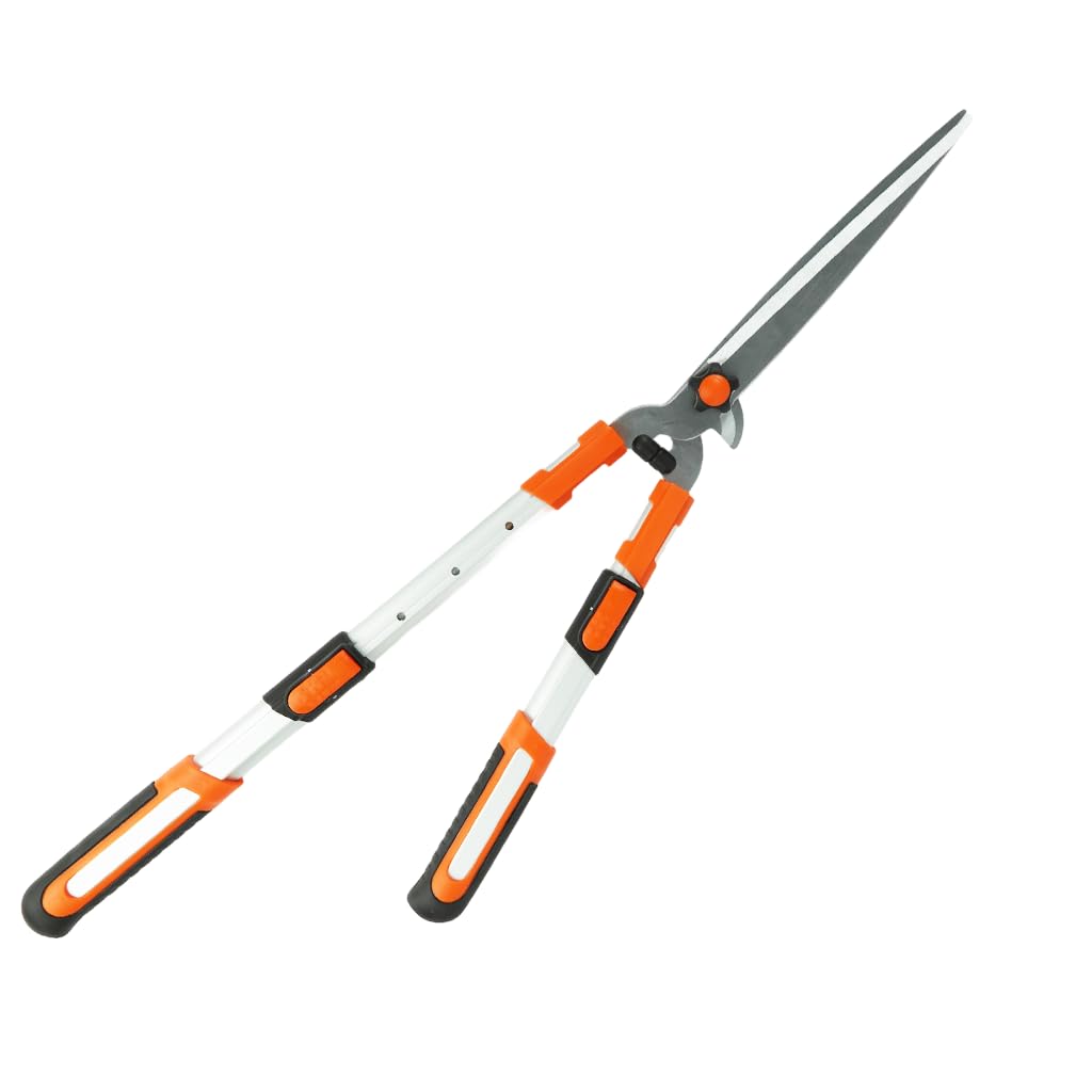 HASTHIP Telescopic Hedge Shears for Garden Pruning with SK5 Steel Blades and Non Slip Grip 27.9–34.2 in