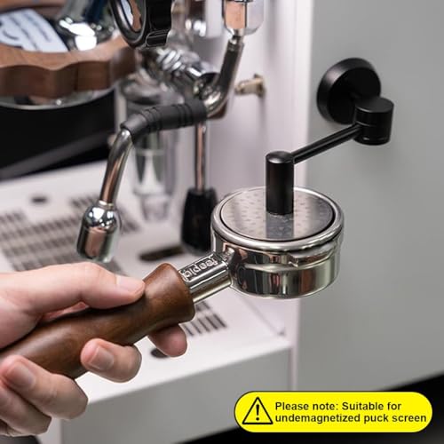 HASTHIP® Magnetic Puck Screen Holder for Espresso Machine, Swivel Mount Metal Retriever Tool, Removable Strong Magnet Organizer for Coffee Accessories, Compatible with Portafilter and Espresso Maker