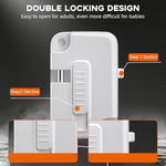 HASTHIP® Cerradura de cadena para puerta de seguridad, sin taladro, a prueba niños