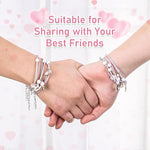 HASTHIP® 6pcs Friendship Bracelet for Girls, Cartoon Enamel Pendent Bracelets for Kids Set, Fashion Best Friend Bracelet, Handmade Braided Color Rope Bracelet Jewelry Gift for Girls Students