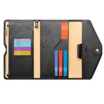 HASTHIP® PU Passport Cover Leather Passport Holder, RFID Blocking, Multi-Slot Bifold Organizer Slim Wallet for Men, Designed For Safe & Stylish Travel With Spacious Compartments For Cards, Cash
