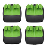 HASTHIP Palm Peeler Set for Vegetables and Fruits featuring Dual Open Sleeve & Stainless Steel Blades | 4 Pcs Silicone Finger Grips