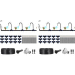 HASTHIP® Automatic Garden Watering System Slow Drip Irrigation Kit with Tee Connector Water Dripper for Plants with 15M Long Pipe Outdoor Lawn Equipment 2 PCS