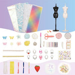 HASTHIP® Fashion Designer Kit for Girls Creativity DIY Arts & Crafts Kit for Kids with Fashion Design Sketchbook