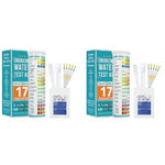 HASTHIP® 125-Count Water Testing Strips 17 in 1 Water Quality Test for Swimming Pool Aquarium Freshwater Saltwater Total Alkali Cyanuric Acid Residual Chlorine 2PCS