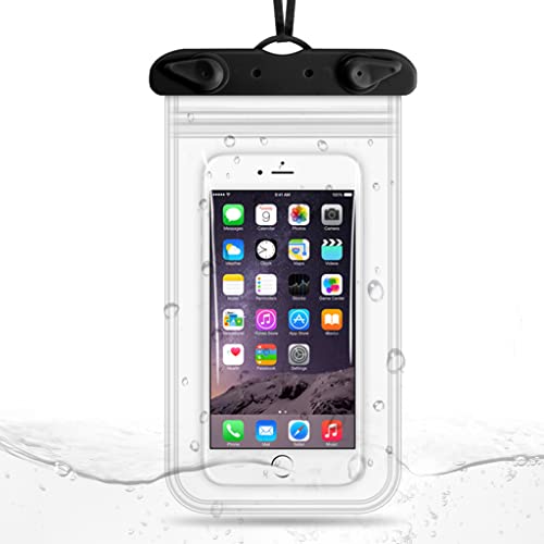 HASTHIP® Waterproof Mobile Pouch,Waterproof Pouch for Mobile Phone,Cover with Lanyard IPX8 PVC Touch Screen Underwater Phone for 6.9"& Below iPhone Samsung Pixel Mi Moto