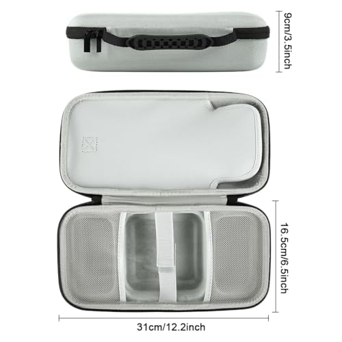 HASTHIP® Estuche de Transporte Compatible con Mac Mini M4/M4 Pro 2024, Funda Protectora EVA Rígida Portátil con Asa, Bolsa de Viaje para Accesorios y Almacenamiento
