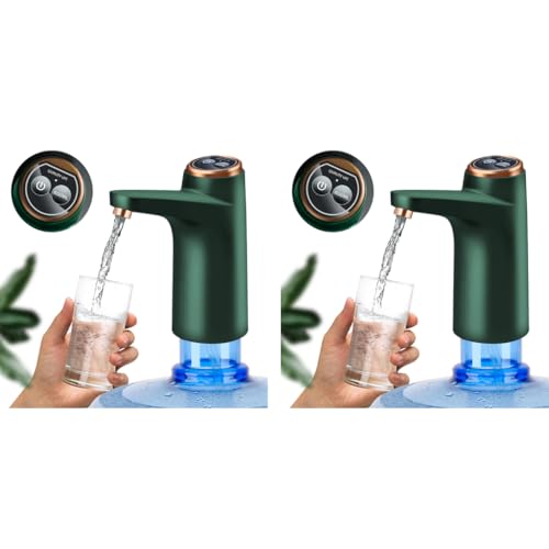 HASTHIP® Automatic Water Dispenser Pump for 20 Litre Bottle Green 2 PCS