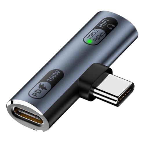 HASTHIP® 2 in 1 USB C Adapter,100W PD Type C to USB Adapter,Dual Charger & Audio Converter Compatible with iPhone 16/15 Galaxy S24/S23 MacBook iPad Laptop Android OTG