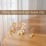 HASTHIP® Ear Cuffs sin Perforación, Pendientes Clip-On Modernos y Cómodos para Mujer y Niña, Joyería Versátil de Alta Calidad, Idea de Regalo Elegante