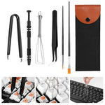 HASTHIP® 6PCS Keyboard Repair & Cleaning Tool Kit with Switch Puller, Keycap Remover, Lubrication Pen, Brush, Tweezers & 4-Jaw Gripper for Mechanical & Gaming Keyboards