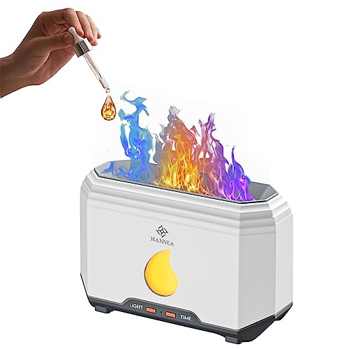 HASTHIP® Humidifier for Room, 1000ml Essential Oil Diffuser, Cool Mist Aroma Air Fragrance Machine, LED Crystal Colorful Rose Light
