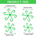 HASTHIP® 4 Pack Plant Climbers Stem Holders 6-Claw Plastic Supports Rings Support Clips for Climbing House Accessories 3PCS