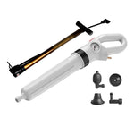 HASTHIP® Toilet Plunger Safe Pressurized Air Drain Plunger Tool with Air Pump Trigger Design Manual Pneumatic Clog Cleaner Tool with Interchangeable Attachment Heads, for Kitchen Sink, Toilet
