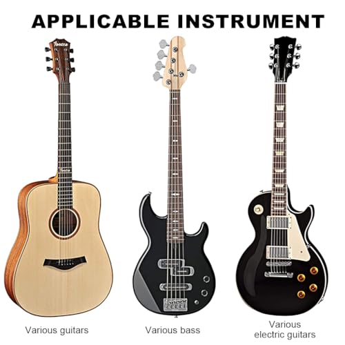 HASTHIP® Guitar Wall Mount Hanger Screw Fixed Wall Guitar Holder Instruments Mount Hanger Stand EVA Padded Liner Design Non-scratch Universal Accessories