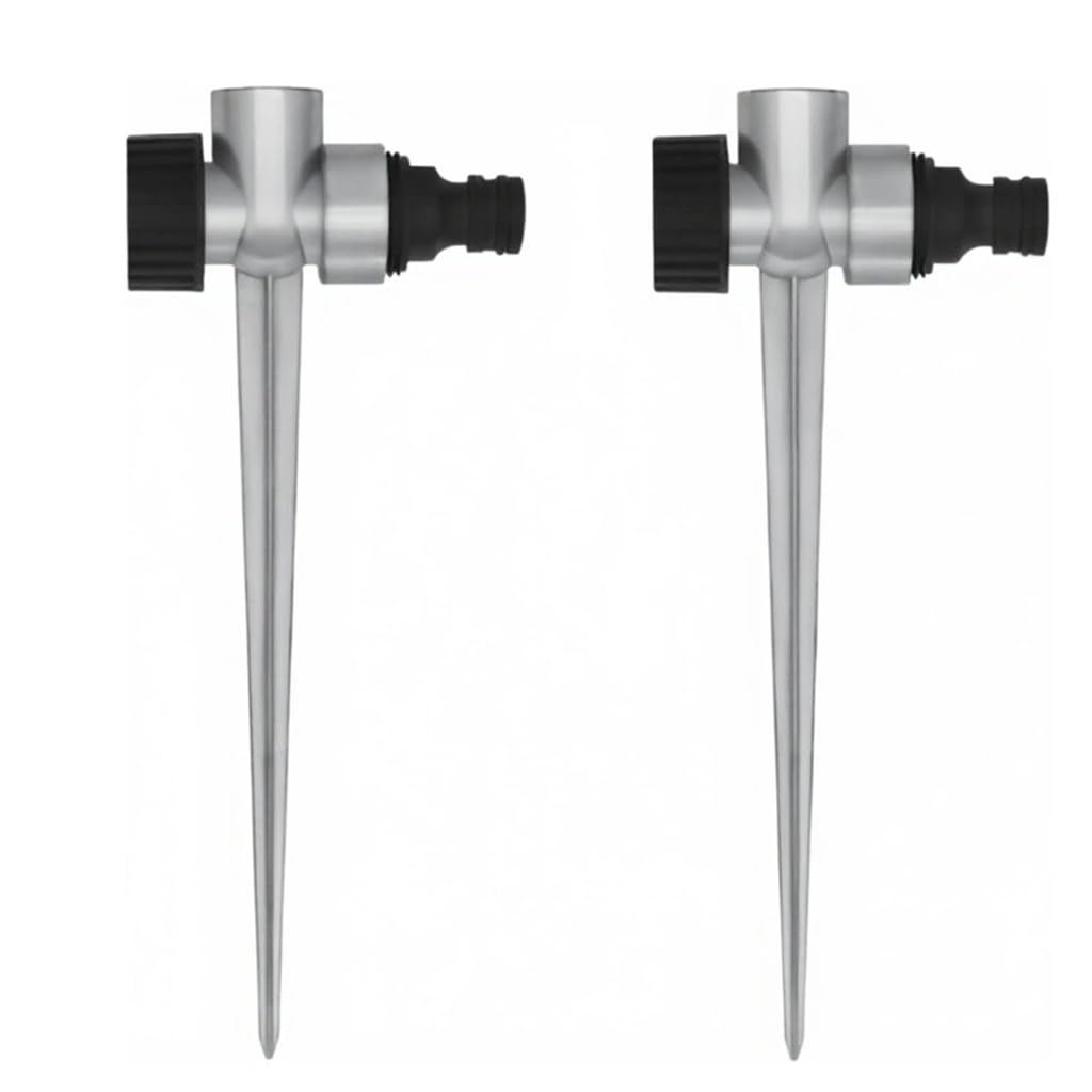 HASTHIP Garden Sprinkler Connectors for Lawn and Plants featuring 7.8 in Adjustable Alloy Stakes