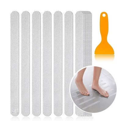 HASTHIP® Anti-slip Strips,Non Slip Bathtub Stickers 24PCS,Safety Shower Treads Anti Skid Tape for Tub Floor Steps Adhesive Grip Decals for Bathroom Shower Stairs Transparent Appliques Baby Adult