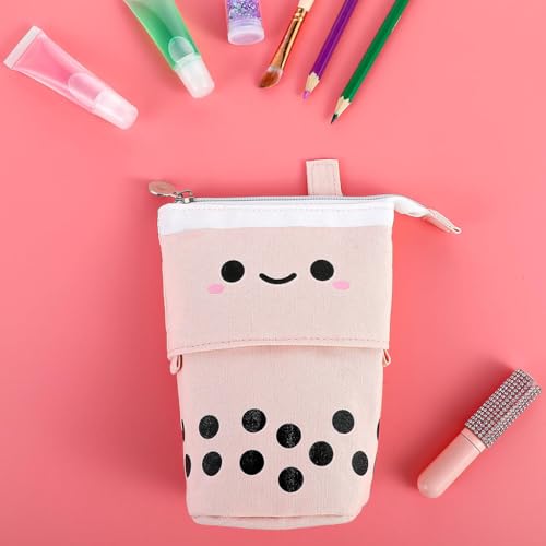 HASTHIP® Standing Pencil Case Cute Telescopic Pen Holder