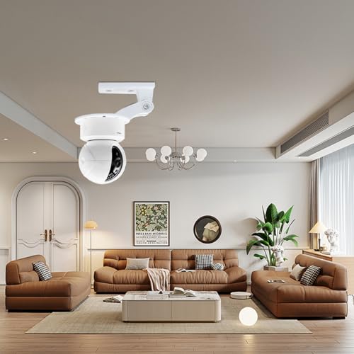 HASTHIP® Cctv Camera Wall & Ceiling Mounting Bracket, Strong Adhesive Direct Sticking Drill Free, For Indoor & Outdoor Use, Security CameraBracketUniversal Camera Mount Camera Holder